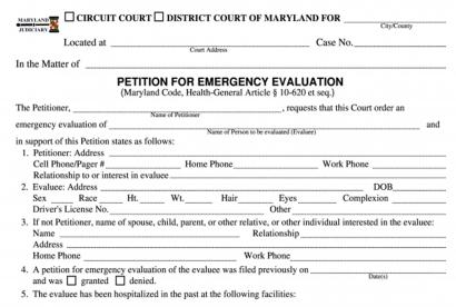 photo of Emergency Petition