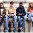 Teens on cell phone